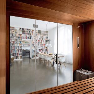 KLAFS s1 sauna walnut